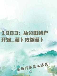 1983：从分田到户开始