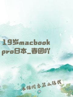 19岁macbookpro日本