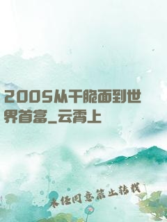 2005从干脆面到世界首富