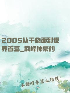 2005从干脆面到世界首富
