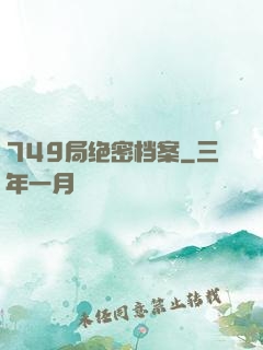 749局绝密档案
