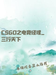 CSGO之电竞经理