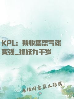 KPL：我收集怒气就变强