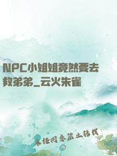 NPC小姐姐竟然要去救弟弟