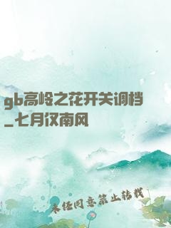 gb高岭之花开关调档