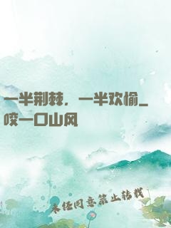 一半荆棘，一半欢愉