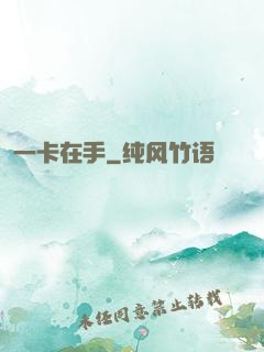 一卡在手