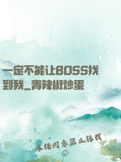 一定不能让BOSS找到我