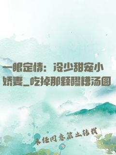 一眼定情：冷少甜宠小娇妻