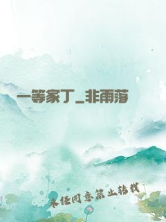 一等家丁
