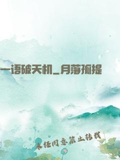 一语破天机