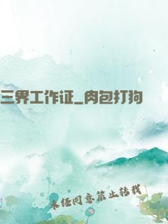 三界工作证
