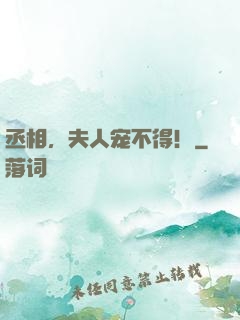 丞相，夫人宠不得！