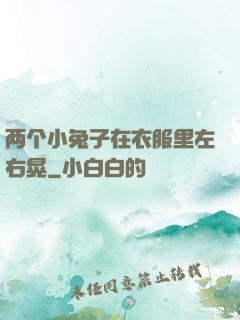 两个小兔子在衣服里左右晃