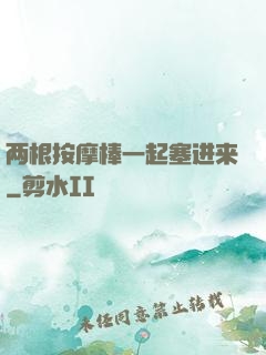 两根按摩棒一起塞进来