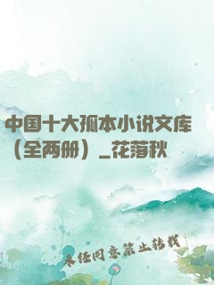 中国十大孤本小说文库（全两册）