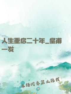 人生重启二十年