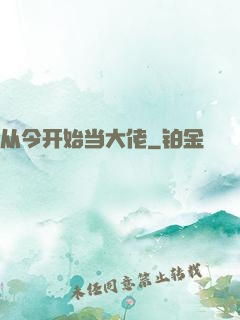 从今开始当大佬