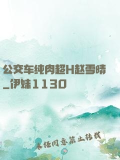 公交车纯肉超H赵雪晴