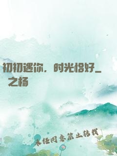 初初遇你，时光恰好