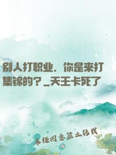 别人打职业，你是来打集锦的？