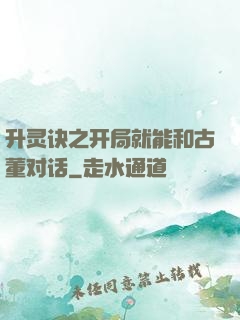 升灵诀之开局就能和古董对话