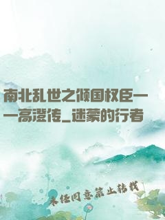 南北乱世之倾国权臣——高澄传