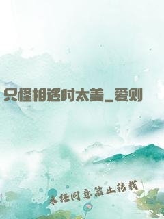 只怪相遇时太美