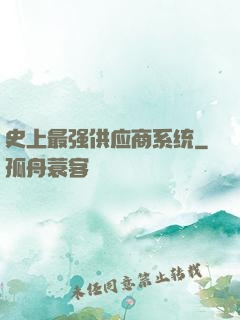 史上最强供应商系统