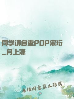 同学请自重POP宋珩