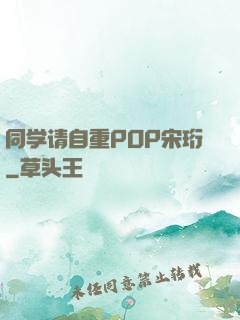 同学请自重POP宋珩