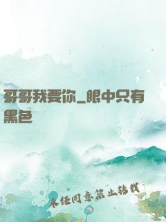 哥哥我要你