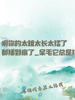 啊你的太粗太长太猛了都插到底了