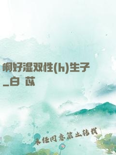 啊好湿双性(h)生子
