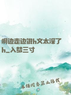 啊边走边做h文太深了h