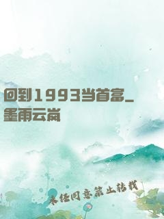 回到1993当首富