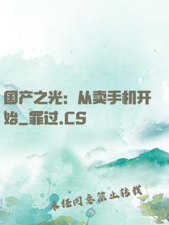 国产之光：从卖手机开始