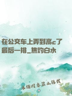 在公交车上弄到高c了最后一排