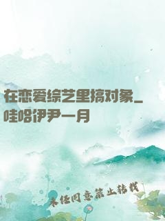 在恋爱综艺里搞对象