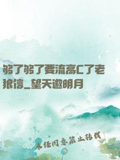 够了够了要流高C了老狼信
