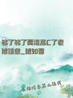 够了够了要流高C了老狼信息