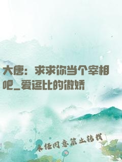 大唐：求求你当个宰相吧