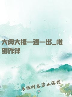 大肉大捧一进一出