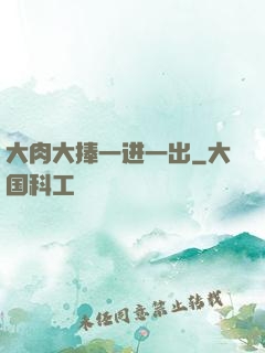 大肉大捧一进一出