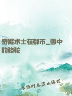 奇能术士在都市