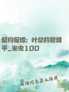契约宠婚：叶总的意难平