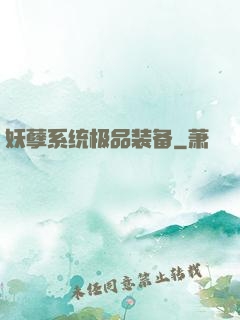 妖孽系统极品装备