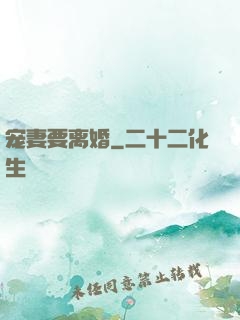 宠妻要离婚