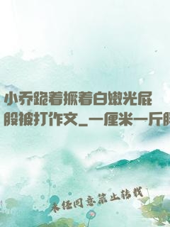 小乔跪着撅着白嫩光屁股被打作文