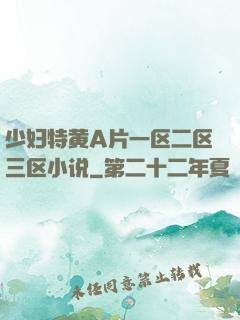 少妇特黄A片一区二区三区小说